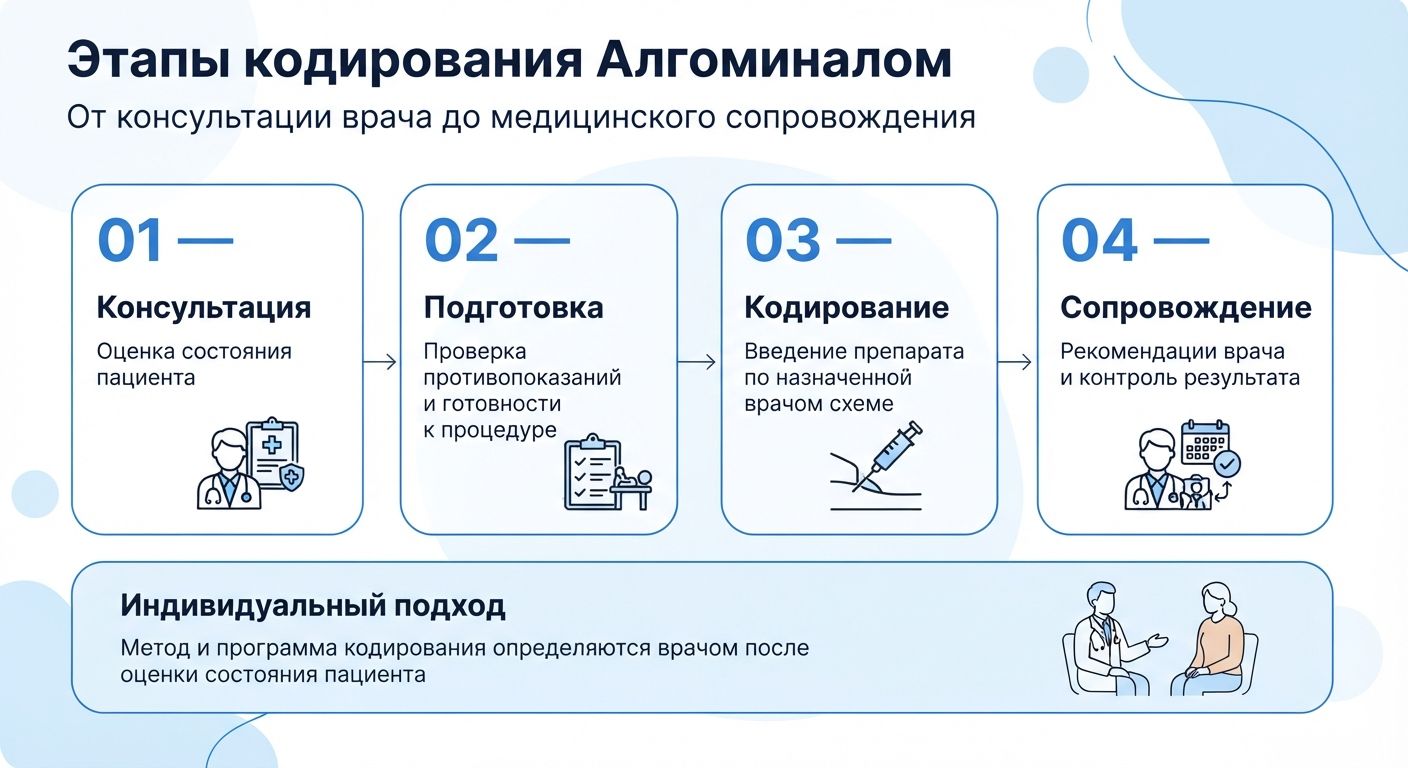 Кодирование препаратом «Алгоминал» в Питкяранте инфографика